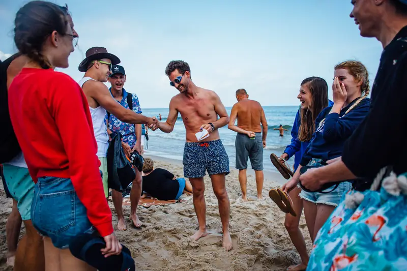 Parawany na plaży głównej we Władysławowie