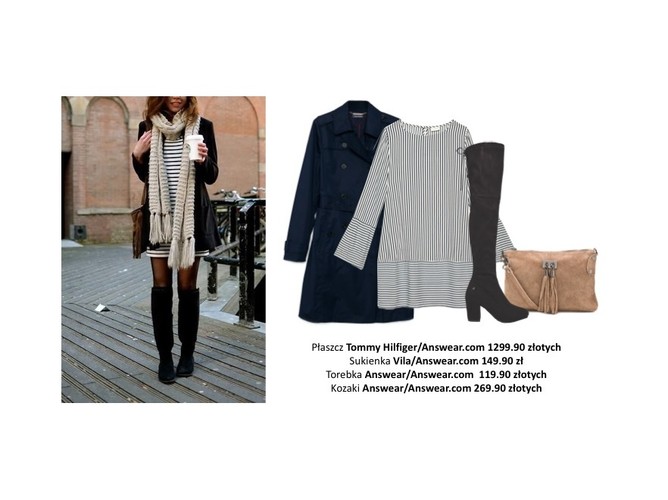 STYLIZACJE z ubraniami w paski