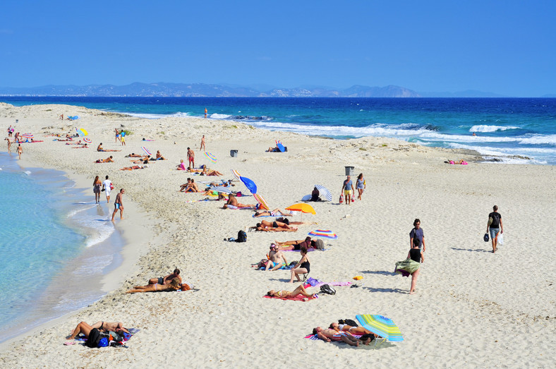 Playa de Ses Illetes, Formentera, Hiszpania