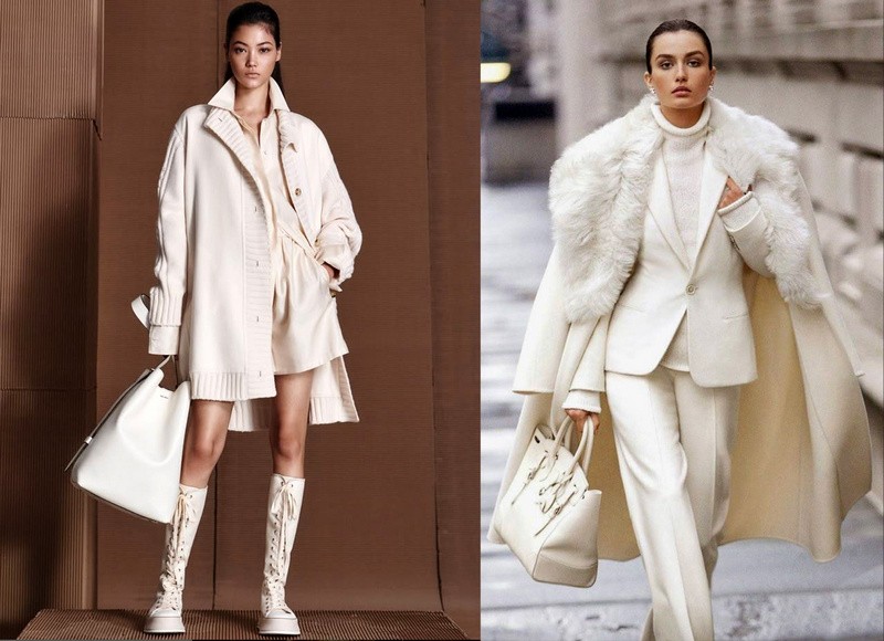 Biela zimná elegancia.