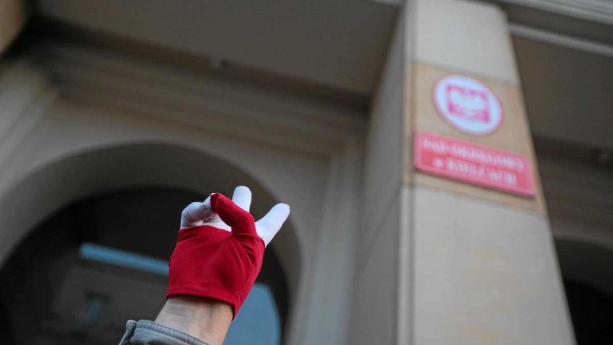 Protest w Kielcach w obronie Sadu Najwyzszego