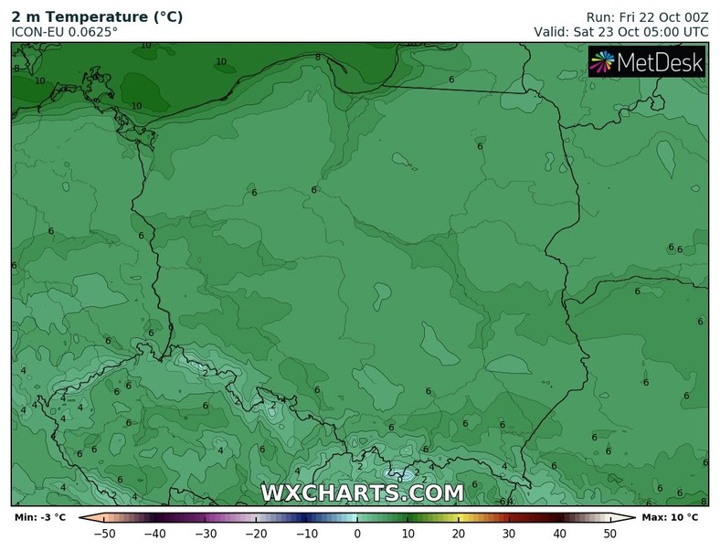 O poranku u podnóża gór temperatura może lokalnie spaść do 0 st. C