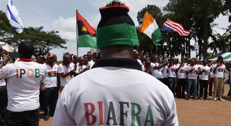 IPOB supporters [AFP]