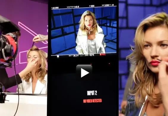 Backstage reklamy Rimmel Apocalips z Kate Moss