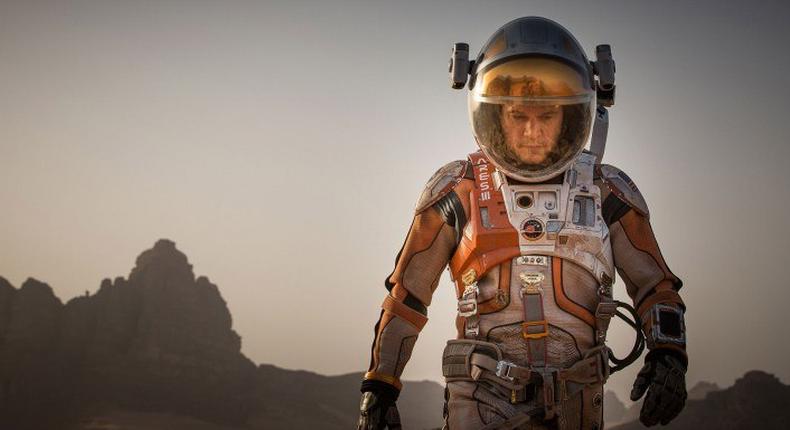 Matt Damon in The Martian movie