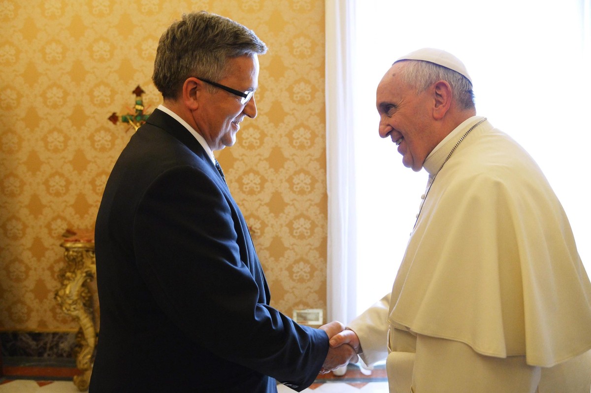 Bronisław Komorowski i papież Franciszek