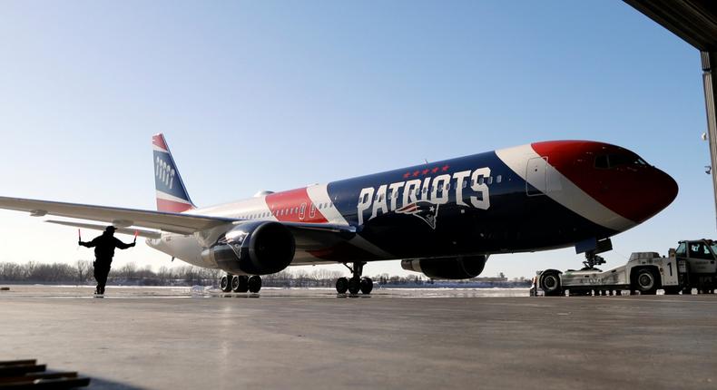 New England Patriots Boeing 767