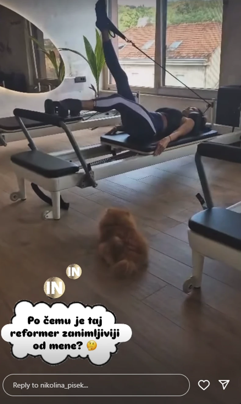 Nikolina Pišek na pilatesu