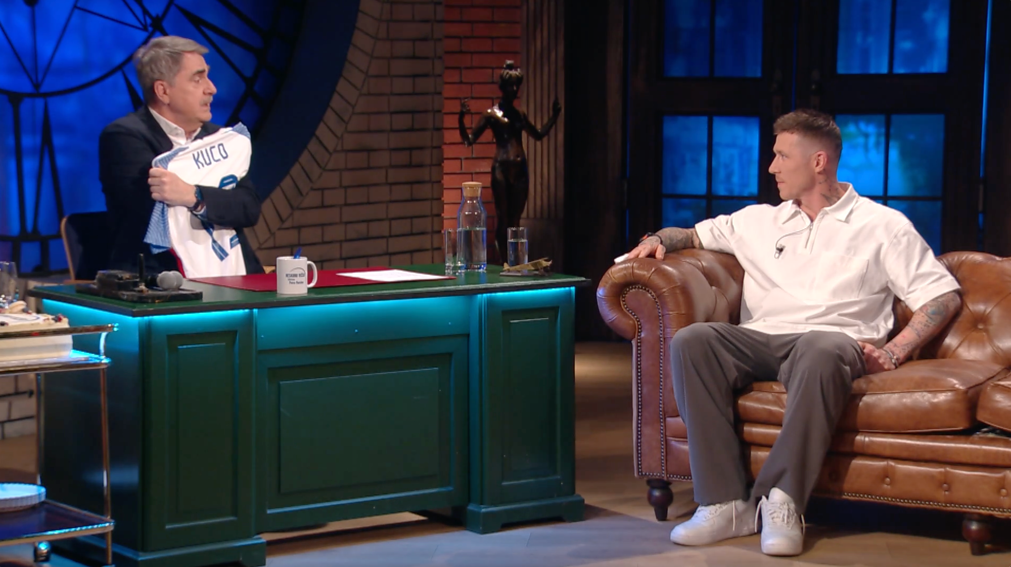 Talkshow Pera Marcina Neskoro večer - futbalista Juraj Kucka.