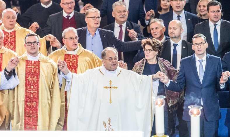 Łukasz Zbonikowski na urodzinach Radia Maryja