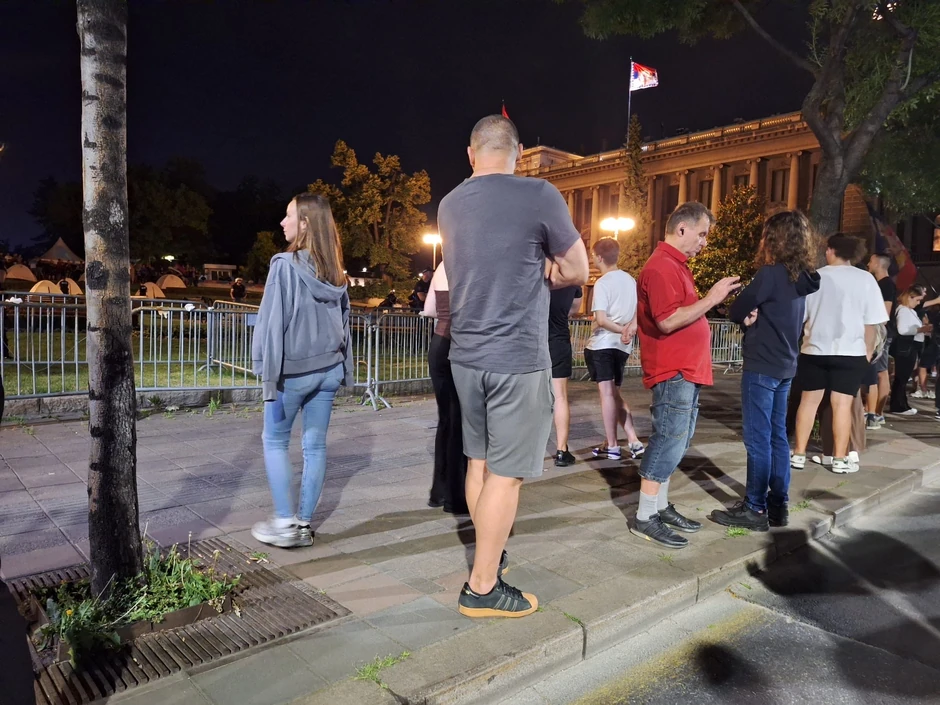 Studenti ispred Predsedništva, Beograd