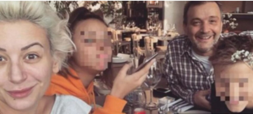 Dušica sa bivšim mužem i decom