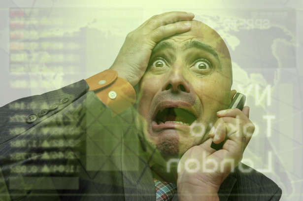 Inwestor, panika na giełdzie Fot. Shutterstock