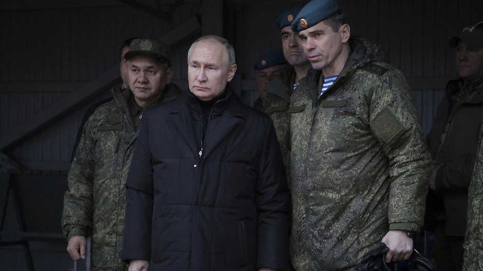 Prezydent Rosji Władimir Putin w centrum szkolenia wojskowego w obwodzie riazańskim (zdjęcie ilustracyjne, wykonane 20 października 2022 r.)