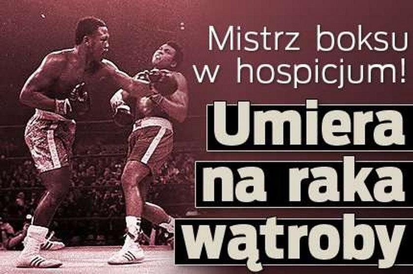 Mistrz boksu w hospicjum! Umiera na raka wątroby