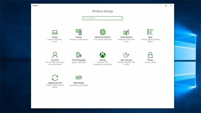 Sekcja Gaming w ustawieniach z Windows 10