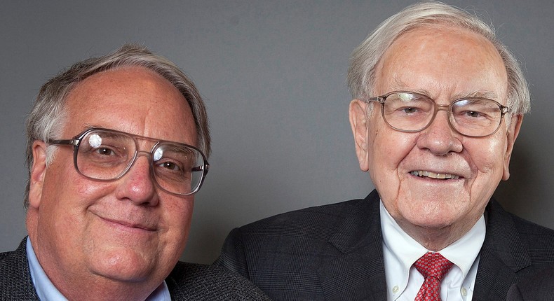 Howard Buffett (left) and Warren Buffett.