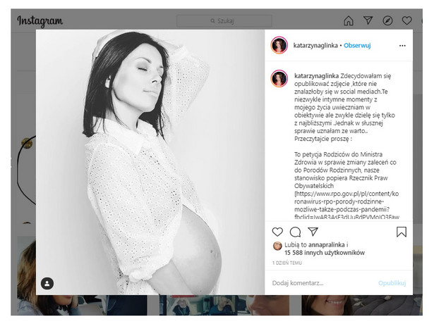 Katarzyna Glinka pokazała intymne zdjęcie w apelu do ministra zdrowia. Nie wszyscy ją popierają...