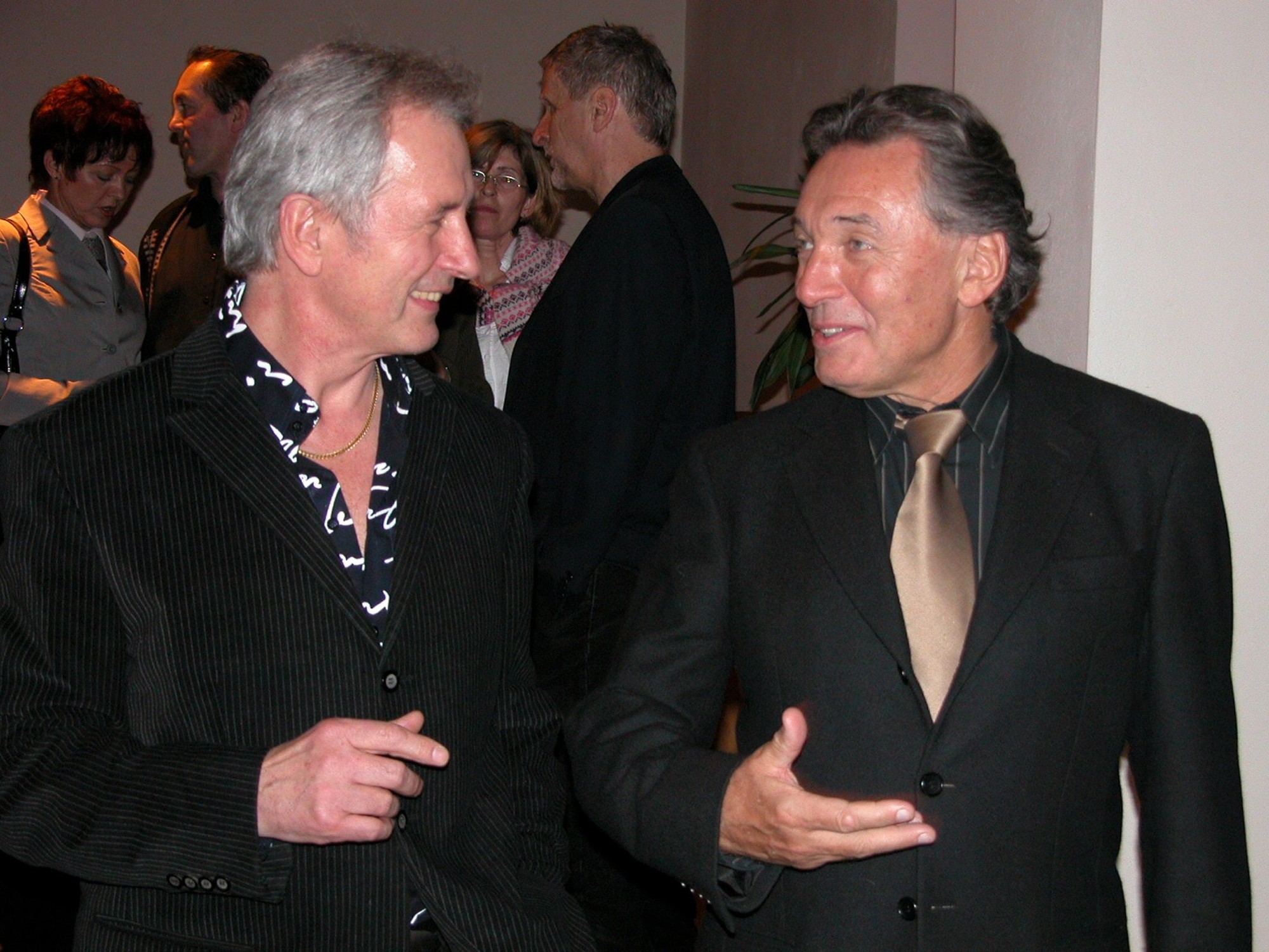 Hudobník Braňo Hronec a Karel Gott.