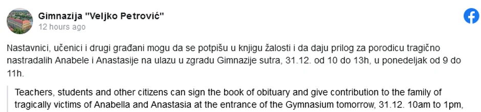 Poziv za pomoć porodici iz Sombora