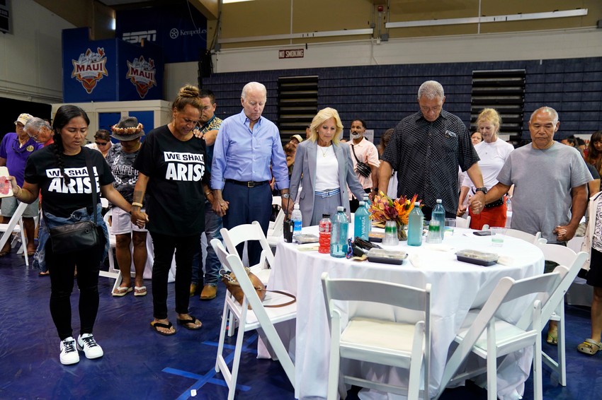 Poseta Džoa Bajdena Lahajni na ostrvu Maui, Havaji, nakon katastrofalnih požara