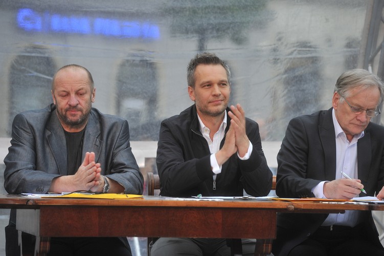 Zbigniew Preisner, Michał Żebrowski i Andrzej Seweryn