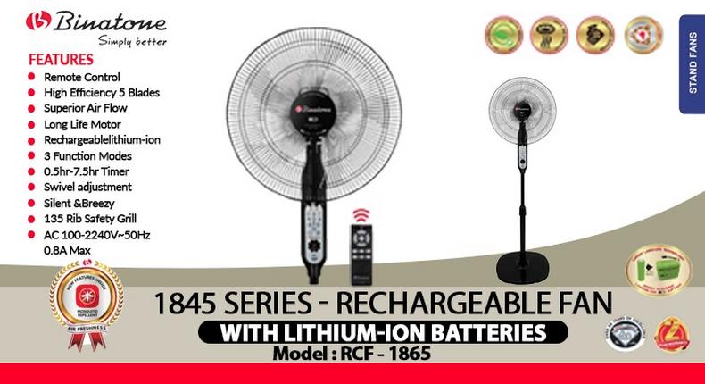 Binatone introduces lithium – ion rechargeable fans with mosquito repellant