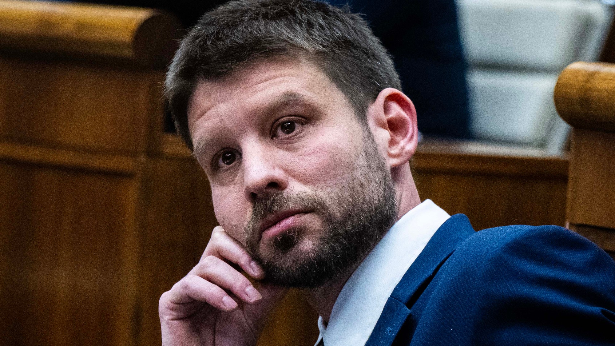 Opozičný poslanec Národnej rady (NR) SR Michal Šimečka.