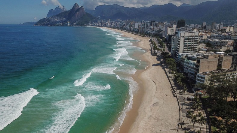 Plaże Ipanema i Leblon w Rio de Janeiro, Brazylia