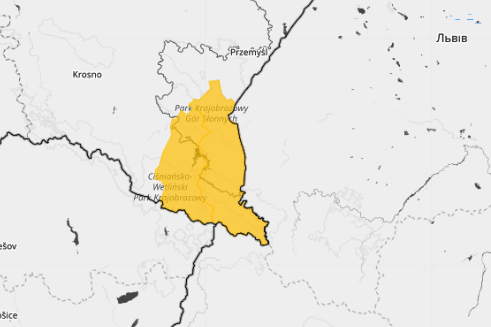 Ostrzeżenia przed intensywnymi opadami deszczu