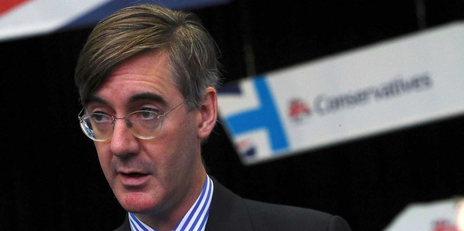 Conservative MP Jacob Rees-Mogg at the Conservative conference