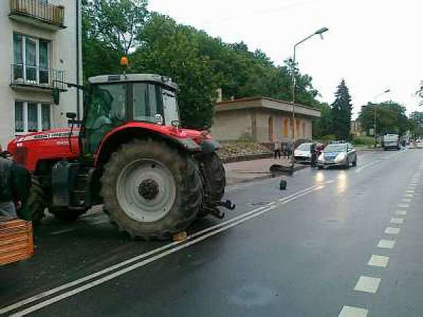 Koło od ciągnika mogło zabić!