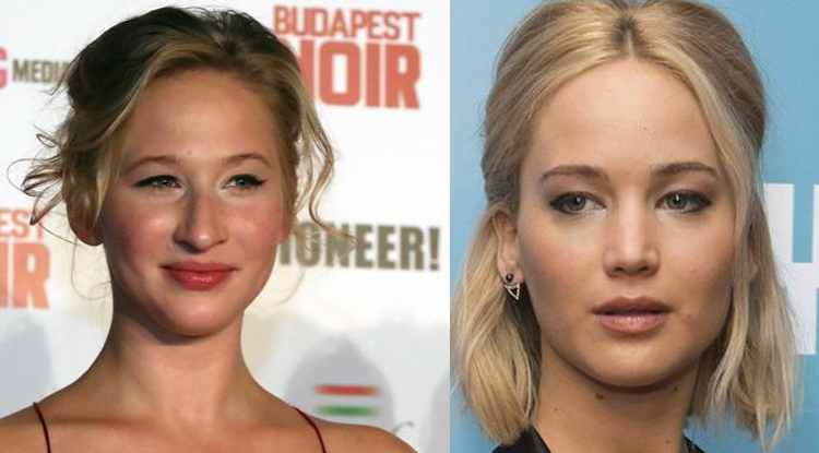 Tenki Réka, jobbra pedig Jennifer Lawrence