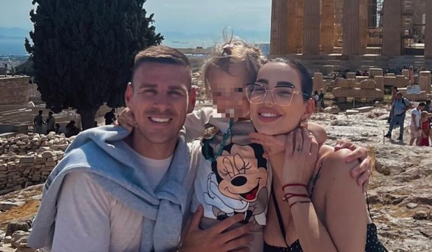 Marko Gobeljić i Katarina Grujić sa ćerkom Katjom