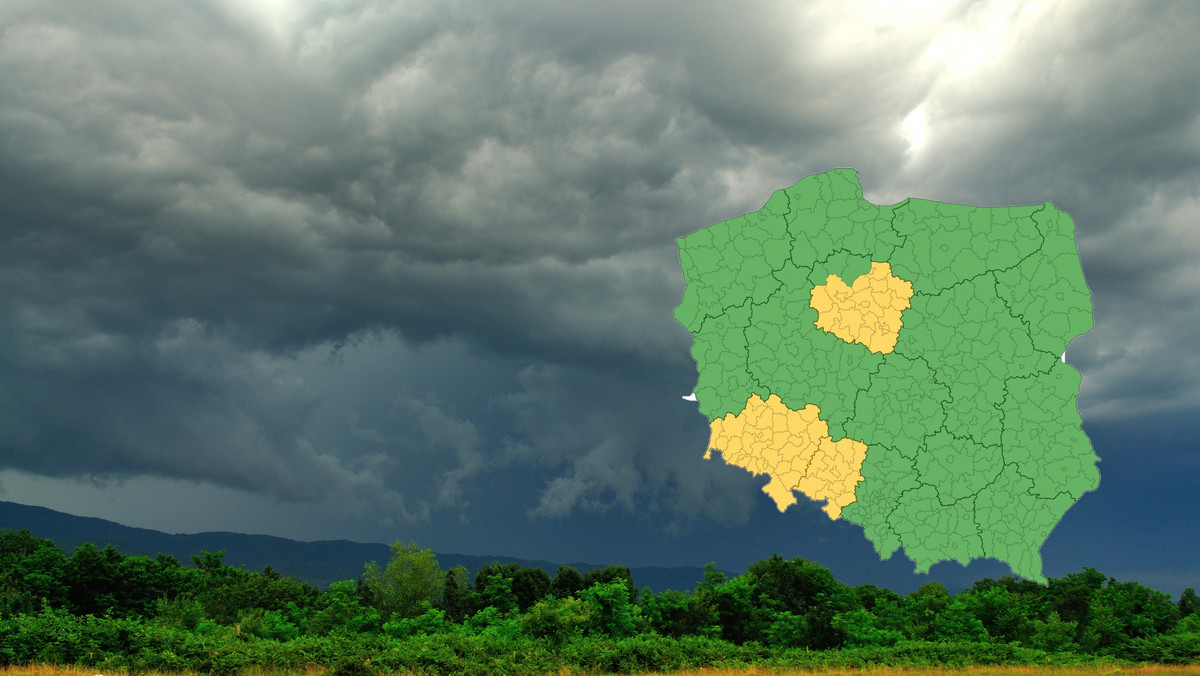 IMGW ostrzega: możliwe burze z gradem na Dolnym Śląsku, Opolszczyźnie