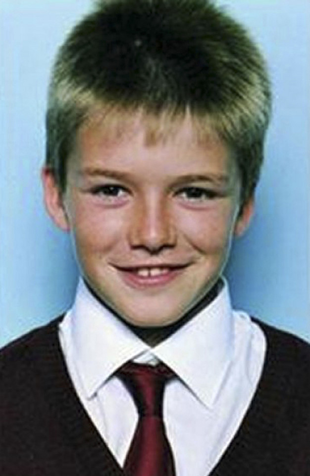 David Beckham jako dziecko / fot. Agencja Forum