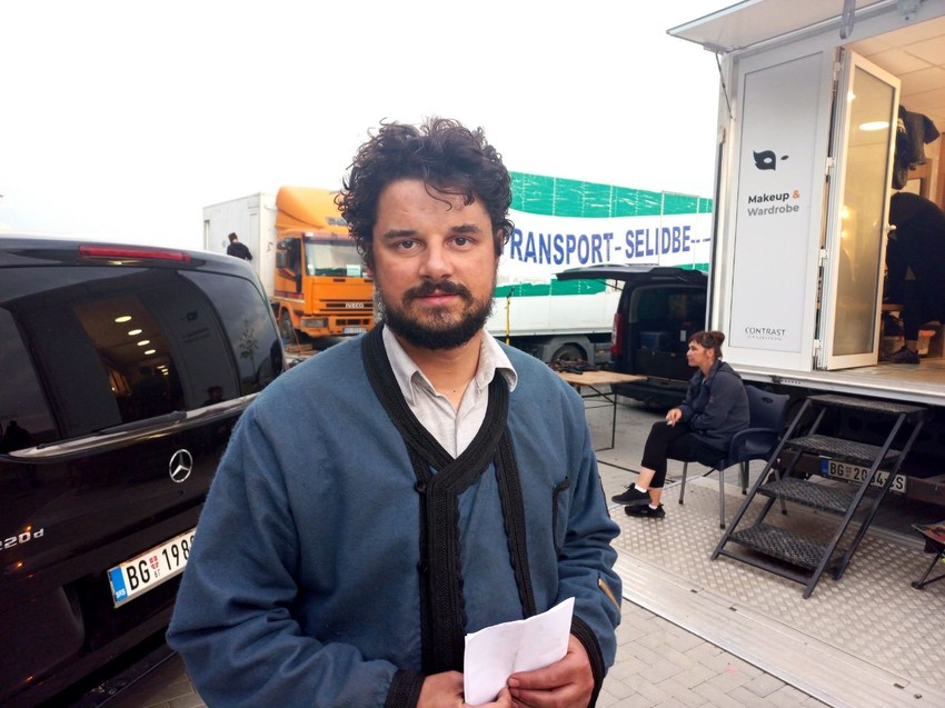 Nikola Rakočević na snimanju