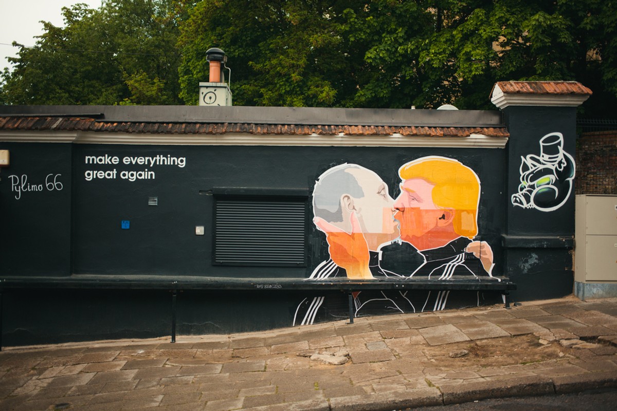 Putin Trump pocałunek