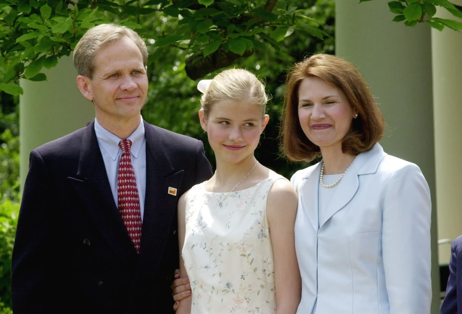 Elizabet Smart sa roditeljima u Beloj kući 2003.