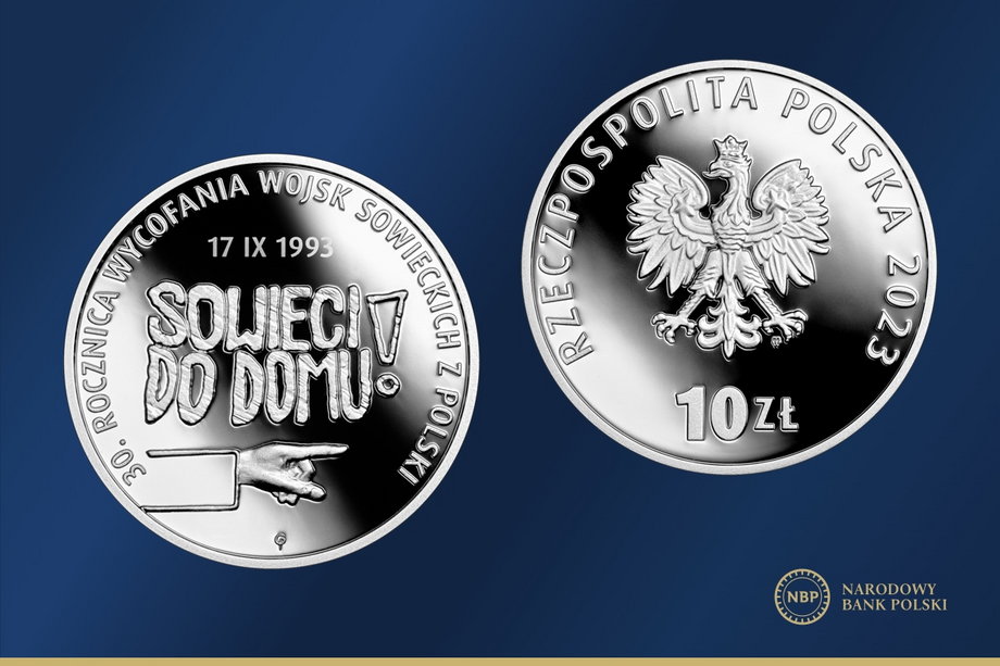 NBP wypuści kolekcjonerskie monety upamiętniające 30. rocznicę wycofania wojsk sowieckich z Polski.