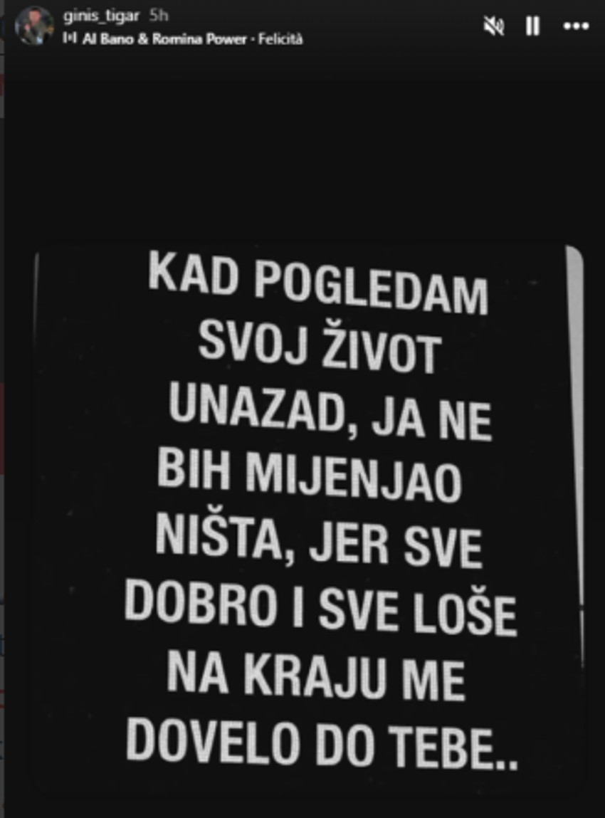 Jovana i Tigar podelili isti citat