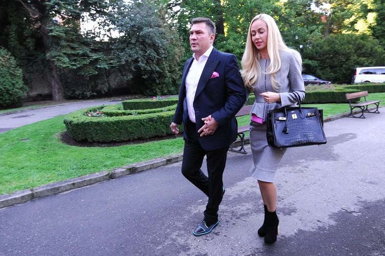 Dariusz Michalczewski z żoną