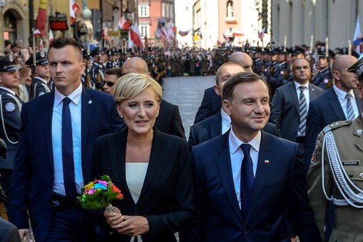 WARSZAWA PREZYDENT DUDA ZAPRZYSIĘŻENIE SPACER