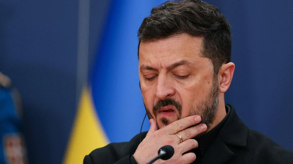 Vladimir Zelenski, predsednik Ukrajine, na konferenciji za medije u Beogradu | Foto: Reuters