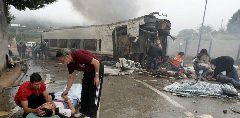 Masakryczne zdjęcia z katastrofy pociągu w Hiszpanii