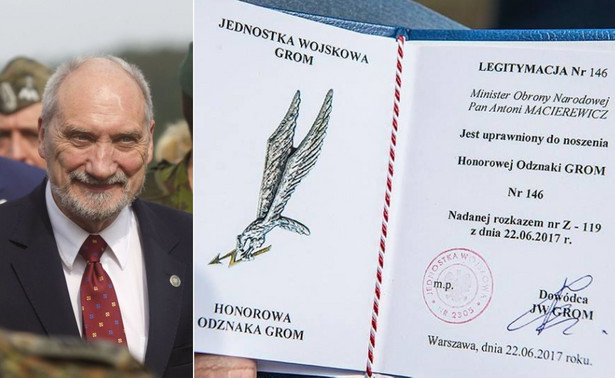 Antoni Macierewicz został honorowym GROM-owcem. Ale nie on pierwszy spośród polityków...