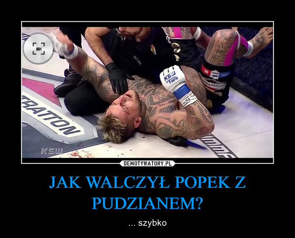 KSW 37: Pudzian znokautował Popka - memy po walce