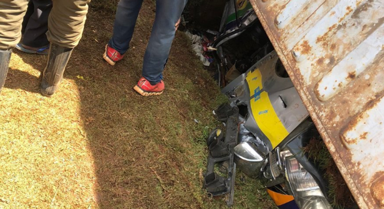 Scores feared dead as trailer overturns on matatu carrying passengers along Eldoret-Webuye road