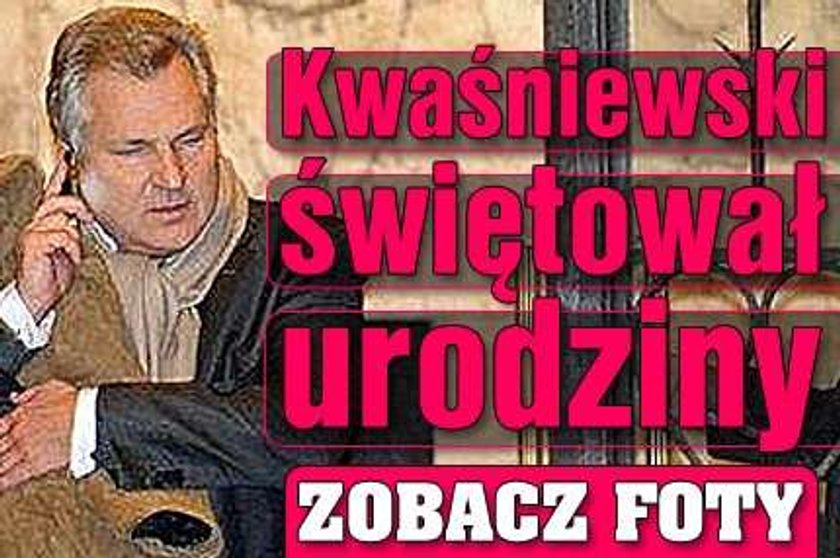 Kwaśniewski świętował urodziny. Zobacz zdjęcia!