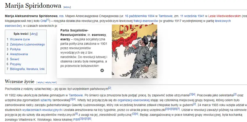 Chciałeś przypomnieć sobie podstawowe fakty bądź daty? Nie musisz do tego otwierać już nowej karty (pl.wikipedia.org)